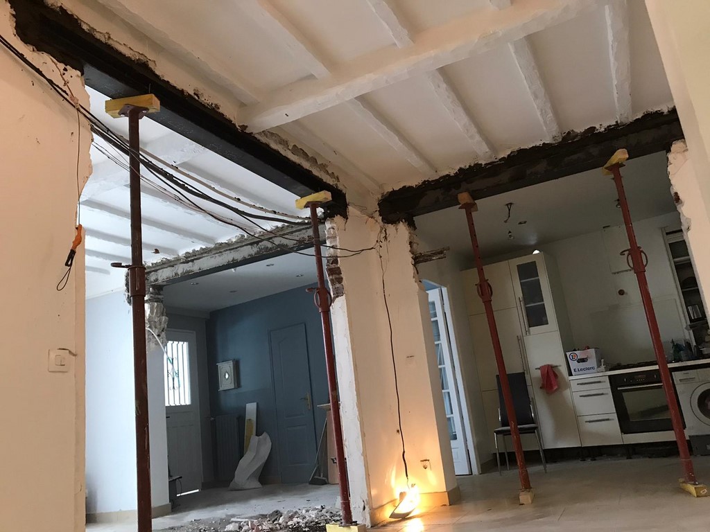 Pose poutre IPN Cergy Pontoise