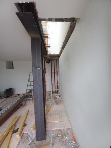 Installation poutre IPN 