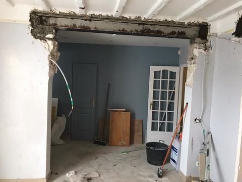 Pose poutre IPN 95 CERGY