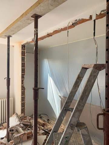 Ouverture mur porteur Enghien les Bains